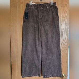 GAP Womem's Pull On Brown Wide Leg Pants